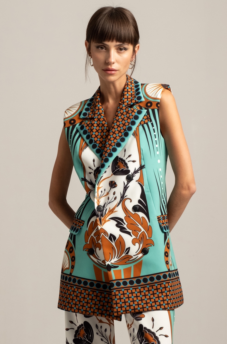 ARABESQUE SLEEVELESS BLAZER