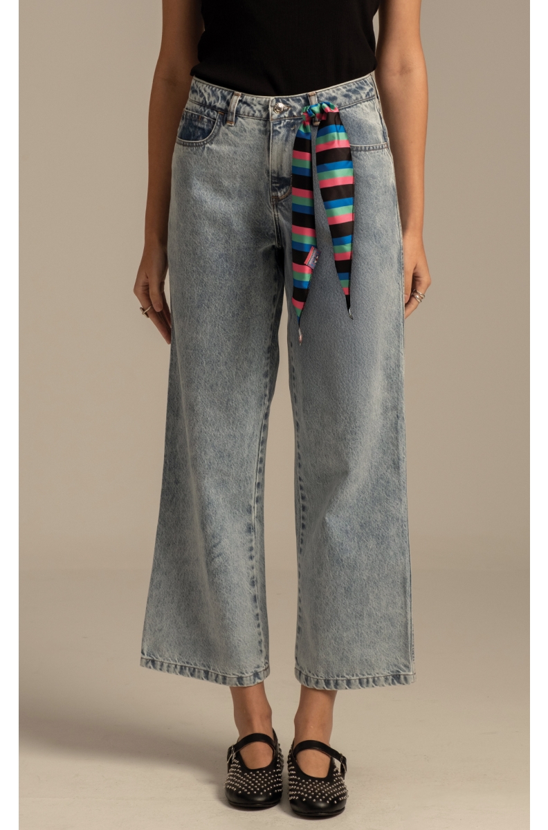 KARMIC DENIM PANTS - Cotton