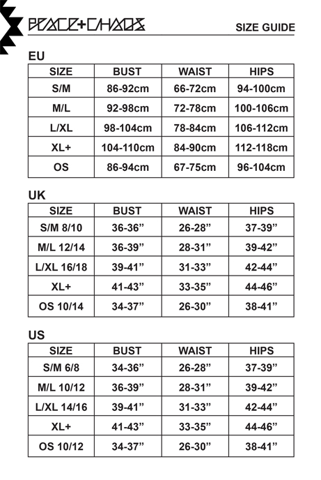 size guide 2024